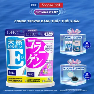 Combo TPBVSK DHC COLLAGEN (NEW) + Natural Vitamin E (soybean) 20 Ngày (Combo Viên uống DHC Vitamin E & Collagen)