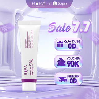 COMBO 4 Kem Chấm Mụn BORA BENZOYL PEROXIDE 5% Tẩy Tế Bào Chết Nhanh Chóng Làm Lành Vết Sẹo Tuýp 15g