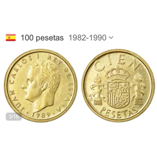 Đồng xu sưu tầm 100 pesetas tây ban nha 1982-1990