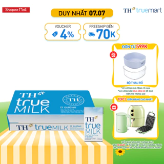 Thùng 48 hộp sữa tươi tiệt trùng ít đường TH True Milk 110ml (110ml x 48)