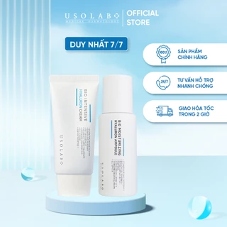 Bộ đôi cấp ẩm chuyên sâu, căng bóng da và giữ nước USOLAB Serum Hyaluron Ampoule 50ml + Kem dưỡng Hyaluron Cream 50ml