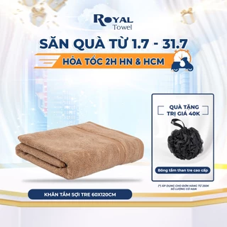 Khăn tắm sợi tre Royal Towel 60x120cm thấm hút tốt, không đổ lông, không ra màu