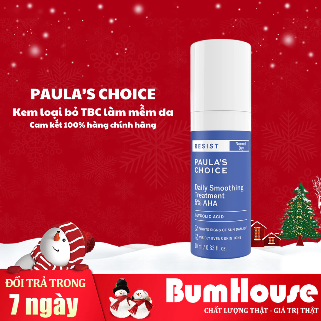 Kem loại bỏ tế bào chết làm mềm da chứa 5% AHA Paula's Choice Resist Daily Smoothing Treatment With 5% AHA 10ml 7667