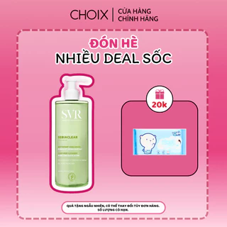 SỮA RỬA MẶT SVR CHO DA DẦU MỤN DUNG TÍCH SIÊU LỚN 400ML [tặng khăn mini]