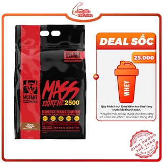 MUTANT MASS XXXTREME 22LBS 10KG Sữa Tăng Cân Tăng Cơ Nhanh Cho Người Tập Thể Hình