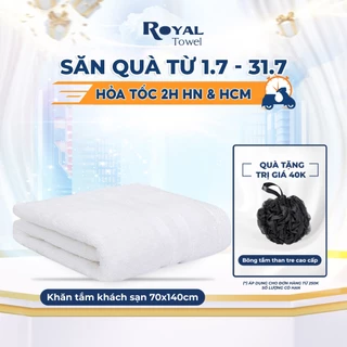 Khăn Tắm Khách Sạn Royal 70x140cm 400g Với Sợi Bông Cotton Dày Thấm Hút Tốt