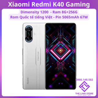 Điện thoại Xiaomi Redmi K40 Gaming Rom Quốc tế tiếng Việt - Dimensity 1200 Màn OLED 120Hz