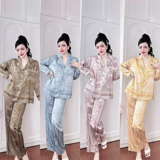 [ 40-58kg ] Đồ bộ pijama mặc nhà mặc ngủ lụa siêu đẹp 1108