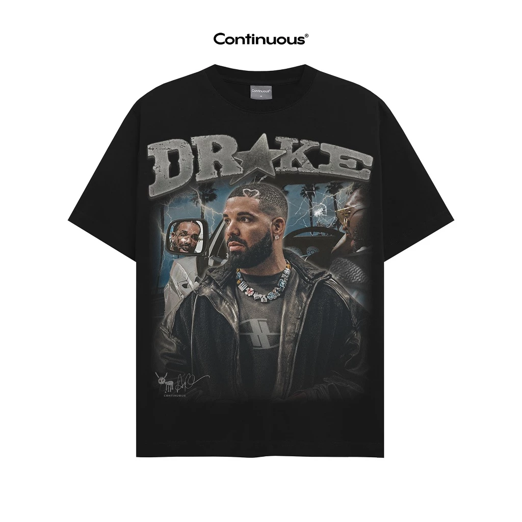 [BIG SALE] Áo thun Continuous - CTNS - DRAKE/ Black
