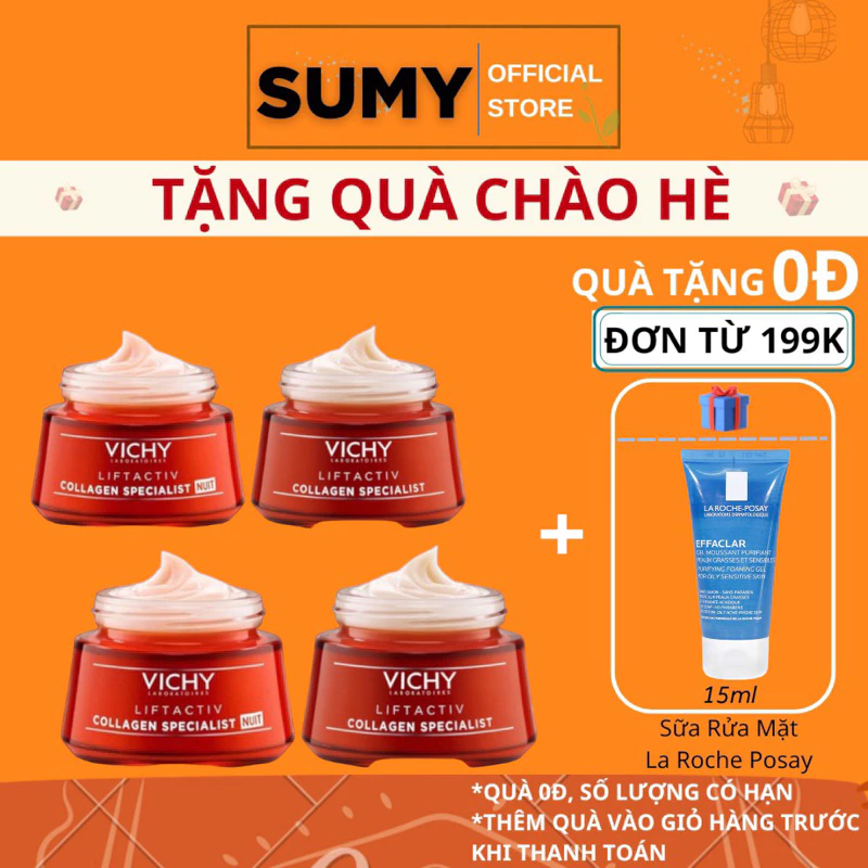 Kem dưỡng ngăn ngừa lão hóa, làm săn chắc da Vichy Liftactiv Collagen Specialist 50ml