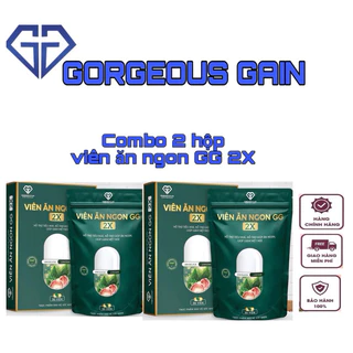 Combo 2 hộp Viên Ăn Ngon GG 2X Hỗ Trợ Tăng Cân Cho Trẻ Từ 6 Tuổi - Gian Hàng Chính Hãng