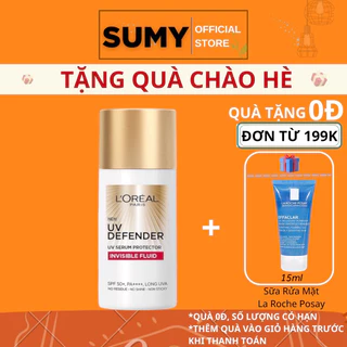 Kem chống nắng x20 thoáng da mỏng nhẹ LOreal Paris UV Defender Serum 50ml SPF 50++ - SUMY