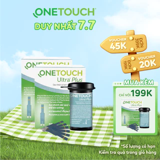 Combo 2 Que Thử Đường Huyết OneTouch Ultra Plus B/25