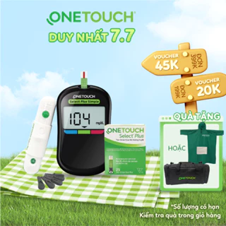 [BẢO HÀNH CHÍNH HÃNG 3 NĂM] Bộ máy đo đường huyết OneTouch Select Plus Simple