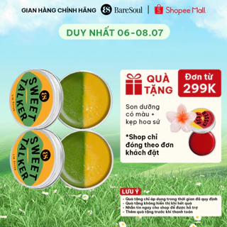 Combo 2 Son tẩy tế bào chết môi giúp dưỡng môi, giảm thâm môi, chống lão hóa BareSoul Sweet Talker Lip Scrub 20gx22