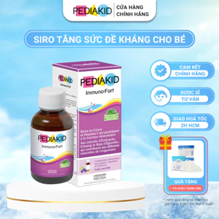 Siro Tăng Đề Kháng Cho Bé Pediakid Immuno Fort Giúp Bé Khôn Lớn Khỏe Mạnh, Giảm Ốm Vặt (Chai 125ml)