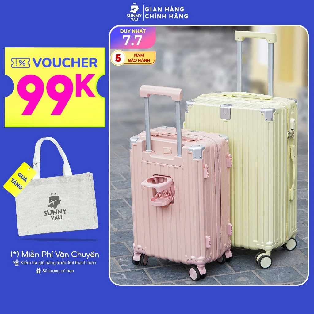 Vali kéo du lịch thời trang SUNNY TONAGO-TG516 (2 size 5 màu)