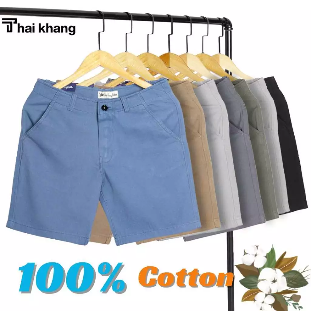 Quần short kaki nam THÁI KHANG vải kaki dày mềm mặc mát QKAKI12