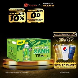 Thùng 24 Chai Trà Ô Long Xanh Tea+ (450ml/chai)