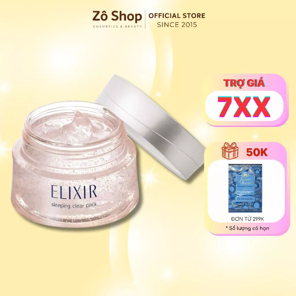 Mặt Nạ Ngủ Dưỡng Trắng Chống Lão Hóa Shiseisdo Elixir White Sleeping Clear Pack C 150g