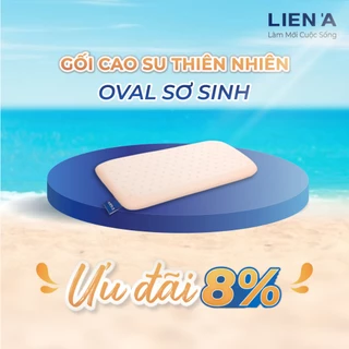 Gối cao su Oval cho bé sơ sinh Liên Á - 100% cao su thiên nhiên an toàn lành tính