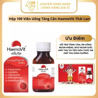 Viên Uống Tăng Cân HaemoVit Thái Lan Hổ Trợ Tăng Cân Hấp Thu Dinh Dưỡng Giá Tốt - Hinohouse