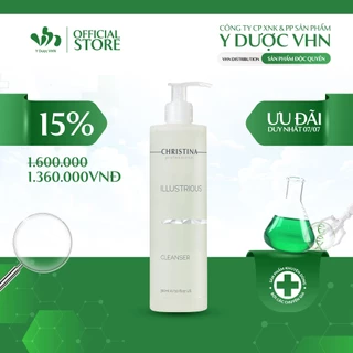 Sữa Rửa Mặt Illustrious Cleanser CHRISTINA Làm Sạch Sâu, Loại Bỏ Tế Bào Chết, Giúp Da Mịn Màng Chai 300ml