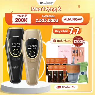 Máy Triệt Lông Cầm Tay Cá Nhân TRẺ HÓA DA Tại Nhà triệt lạnh IPL Maxcare M2 Cao Cấp Êm Dịu Như ở Spa