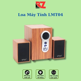 Loa vi tính Bubzone để bàn âm Bass siêu trầm bằng gỗ - Bluetooth kết nối đa dạng thiết bị LMT04