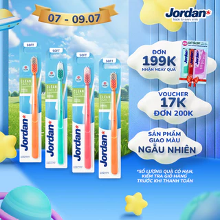 Combo 4 Bàn chải đánh răng Jordan Clean Smile, Lông Mềm