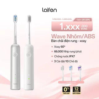 Bàn chải điện Laifen WAVE | Công nghệ xoay 60 độ, rung 66.000 lần/phút, thiết kế chống nước