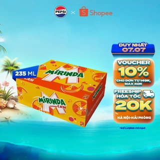 [HỎA TỐC]Thùng 24 Lon Nước Giải Khát Mirinda Cam (235ml/lon)