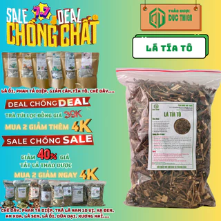 500g Lá Tía Tô Khô Loại 1 Đức Thiện (Thân + Lá) (Khô, Sạch, Thơm) – Giải Cảm, Hỗ Trợ Dạ Dày, Gout, Giảm Cân Nhanh