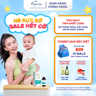 DHA cho bé Avisure DHA smart kid DHA tinh khiết từ Na Uy cho trẻ dạng nhỏ giọt 20ml