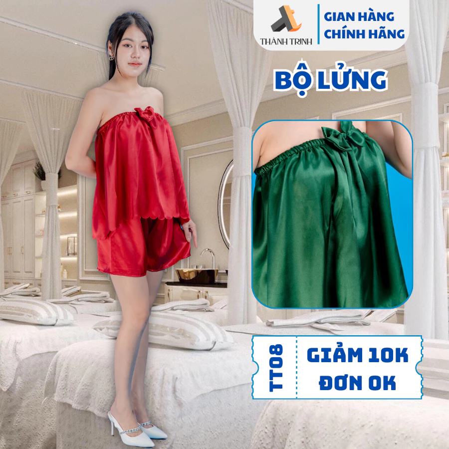 Bộ áo quây lửng spa, bộ quây massage vải lụa cao cấp loại 1 xưởng may Thành Trinh TT04