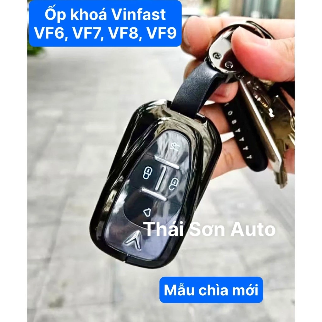 Ốp Khoá Vinfast VF6, VF7, VF8, VF9 (đời 2024-2025) Ốp Khoá Hợp Kim Cacbon Cao Cấp