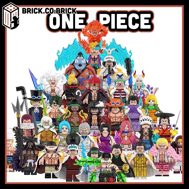 One Piece Đồ chơi Lắp ráp Nhân vật Luffy Zoro Sanji Shank Kaido Mô hình Monkey D Luffy Yamato Rayleigh Hàng Mới KT1008