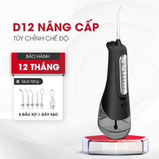 Máy tăm nước DOJI thế hệ mới chống thấm nước, 4 chế độ,công suất mạnh, Tặng 5 đầu xịt, dây sạc