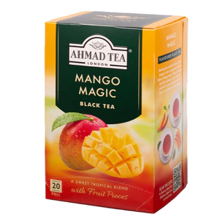 Trà đen hương Xoài Ahmad - Ahmad Mango Magic Tea 40g/20bags (túi lọc có bao thiếc - 20 túi/hộp)