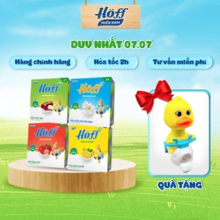 Combo 4 lốc sữa chua trẻ em Hoff 4 vị cho bé ăn dặm từ 6 tháng tuổi hỗ trợ tiêu hóa, bổ sung lợi khuẩn (16hộp x 55g)