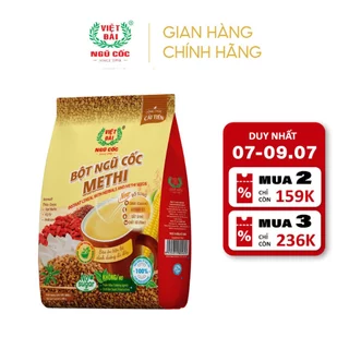 Bột Ngũ Cốc Methi VIỆT ĐÀI Không Đường Thích Hợp Dành Cho Người Giảm Cân Eat Clean Túi 600g