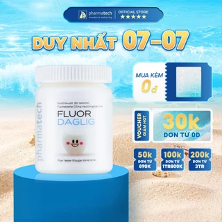 Viên ngậm bảo vệ sức khoẻ răng miệng Pharmatech Fluor Daglig Lọ 300 viên