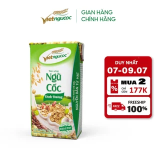 Combo 5 Lốc Sữa Ngũ Cốc Dinh Dưỡng VIỆT NGŨ CỐC Uống Liền Bổ Sung Năng Lượng Chất Dinh Dưỡng Cho Cơ Thể 110ml/ Hộp