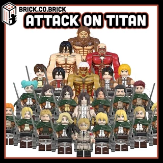 Attack on Titan Đại chiến Titan Khổng lồ Đồ chơi Lắp ráp Mô hình Levi Mikasa Shingeki no Kyojin Eren Yeager WM6148