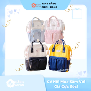 Balo bỉm sữa, balo đi sinh Mummy Bag mix 2 màu đựng đồ cho mẹ và bé, chống thấm nước, kích thước 26x38x16cm