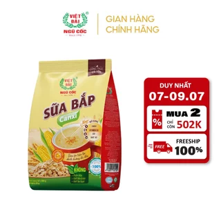 Combo 5 Bột Ngũ Cốc Sữa Bắp Canxi VIỆT ĐÀI Bổ Sung Canxi Giúp Xương Chắc Khỏe Túi 600g