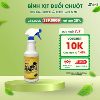 Bình xịt đuổi chuột chính hãng AMB Rodent Defense, chai xịt chống chuột nhập khẩu