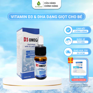 Siro D3 Omega Erbex Giúp Bé Phát Triển Chiều Cao & Trí Thông Minh Vượt Trội (Chai 10ml)