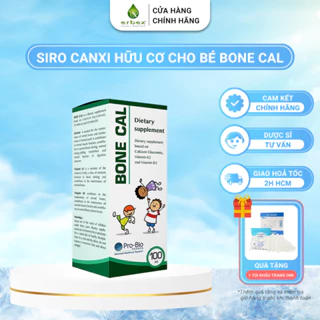 Canxi Hữu Cơ Cho Bé Bone Cal Erbex Giúp Bé Tăng Chiều Cao, Giảm Còi Xương (Chai 100ml)