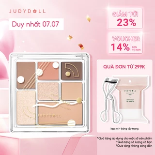 JUDYDOLL Bảng phấn mắt 7 màu Play Color ALL-IN-ONE Palette Đa năng Dễ tán Lên màu chuẩn 8.5g